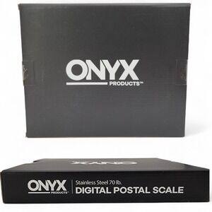 ONYX Stainless Steel 70lb Digital‎ Postal Scale NEW Sealed Box